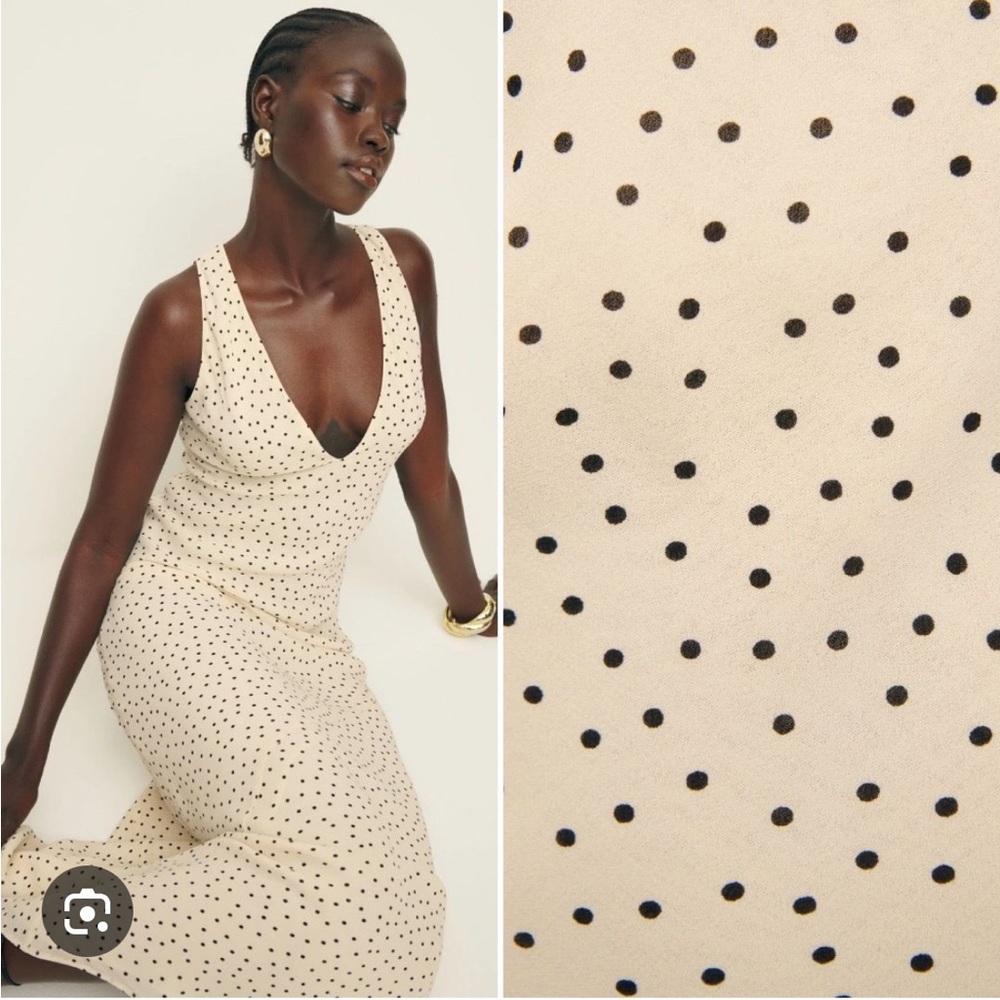 Reformation Siana Dress Salt and Pepper Size 0 NWT